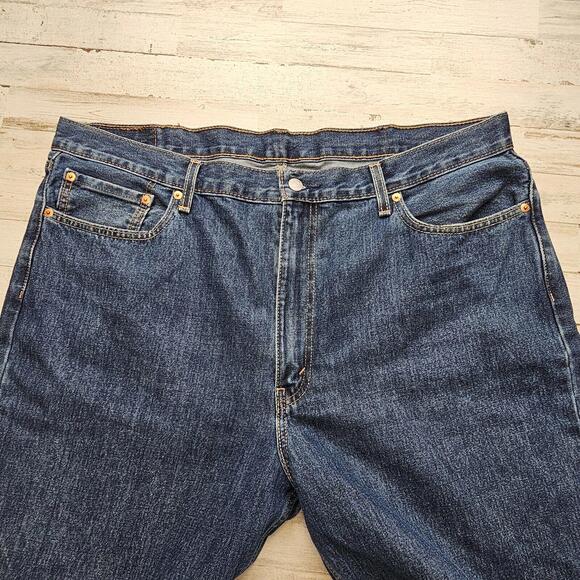 Levi's Strauss 550 Mens 42x30 Mid Rise Straight Leg Denim Jeans Blue COMFORTABLE - Picture 2 of 9